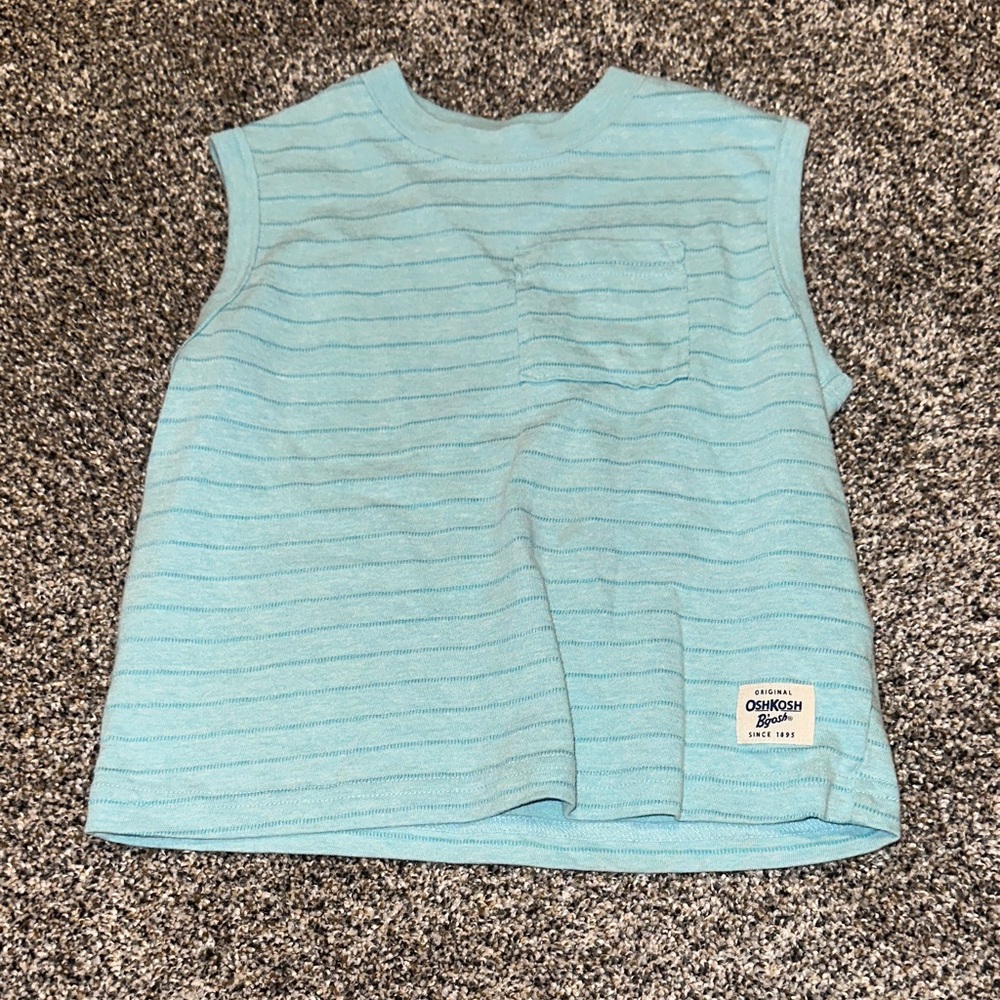 5/$15 OshKosh B'gosh Aqua Striped Tank Top